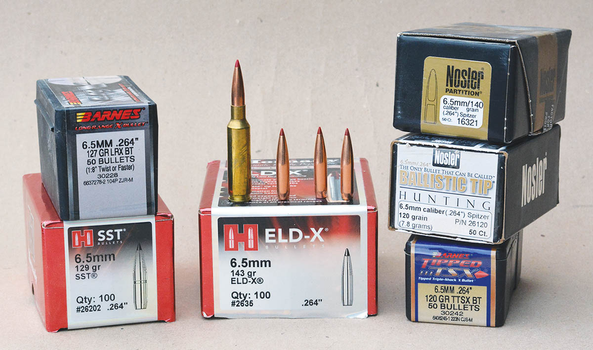 While the 6.5 Creedmoor was designed primarily for long-range target work, it has become popular with hunters and enjoys a huge bullet selection.